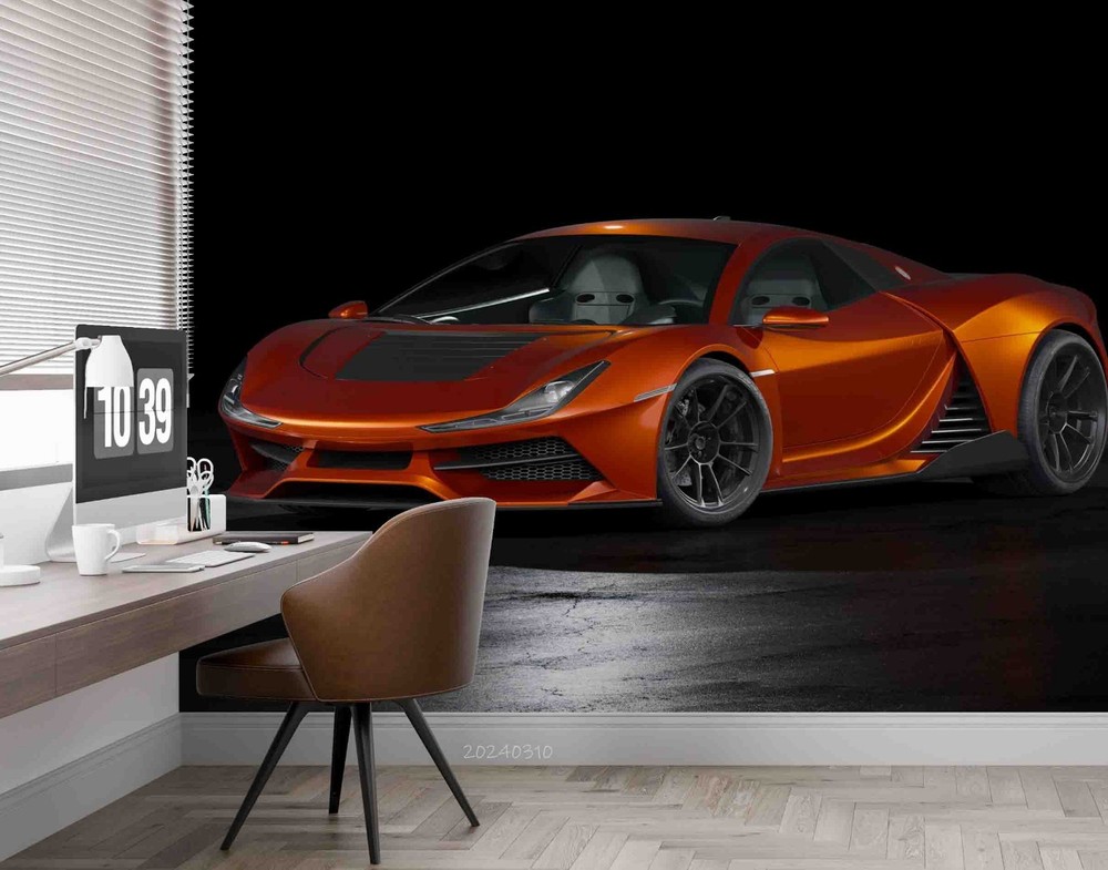 3D Sports Car Wall Murals Wallpaper Murals Wall Sticker 16