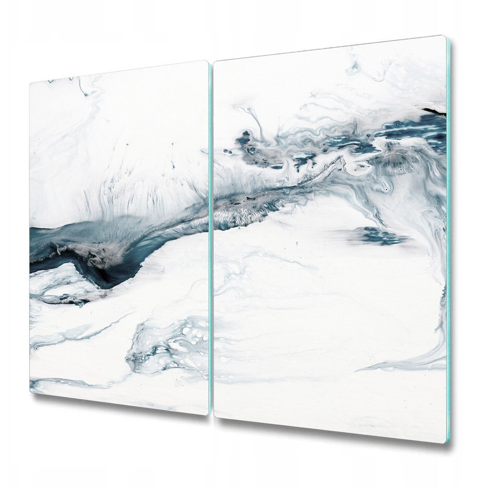 Cold Blooming Glass Surface Protector Splash Paint Splatter Ink Marble Design 2x30x52 Inches Durable Scratch-Resistant Film