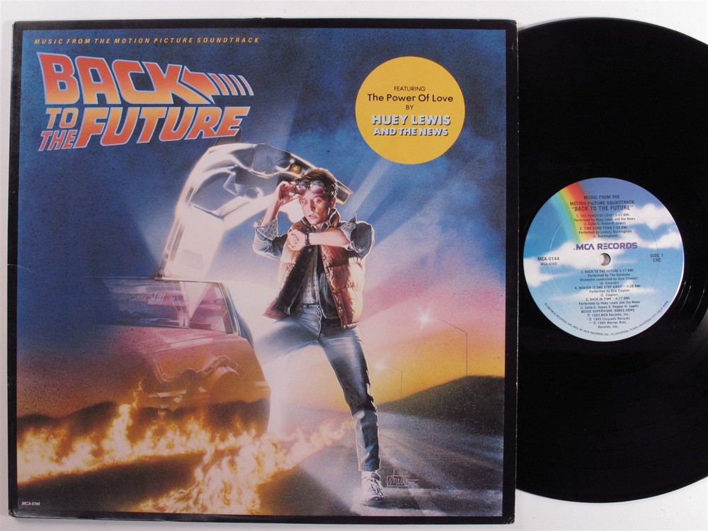 BACK TO THE FUTURE OST Various Artists MCA-6144 LP VG++ club edition c