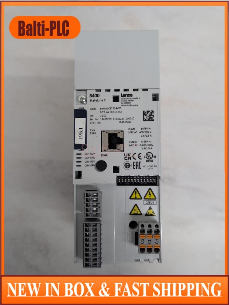 Lenze E84AVSCE7514VX0 TopLine C 8400 Series Drive