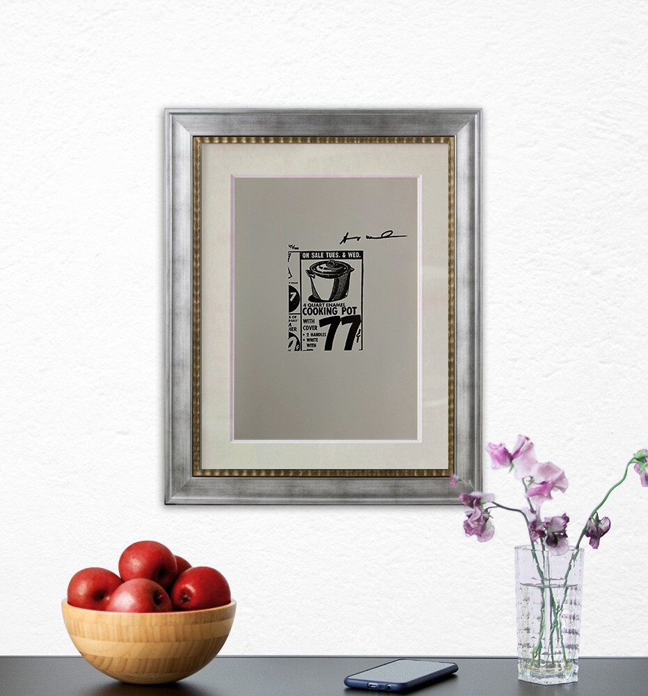 Andy Warhol, Original Hand-signed Lithograph with COA & Appraisal of $3,500