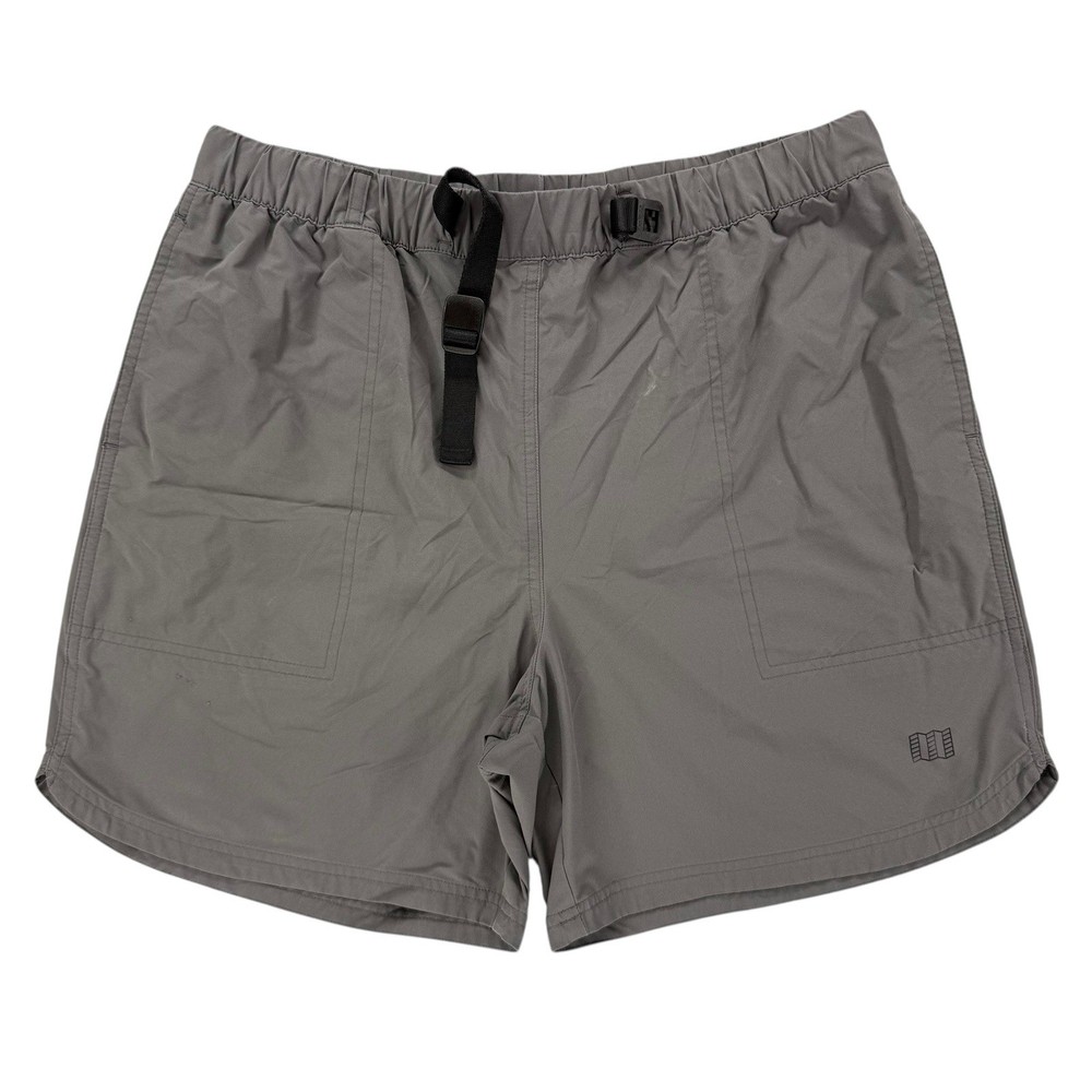 Topo Designs Men's River Shorts Size XL Gray Belted 6