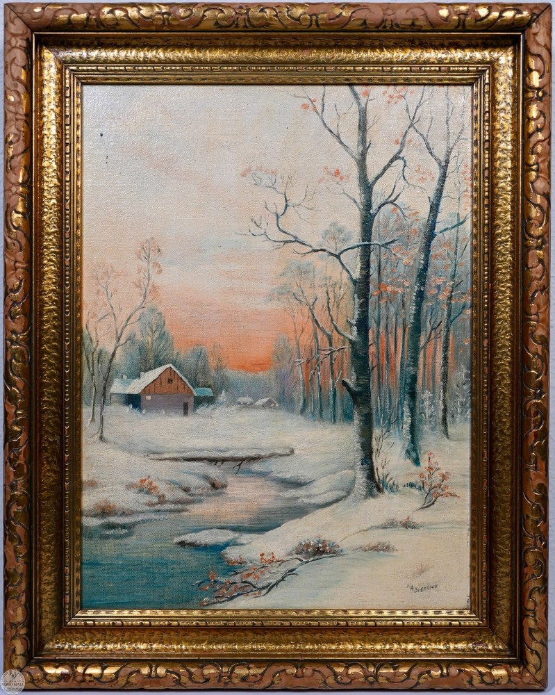 Vintage Framed Original Landscape Oil Painting 