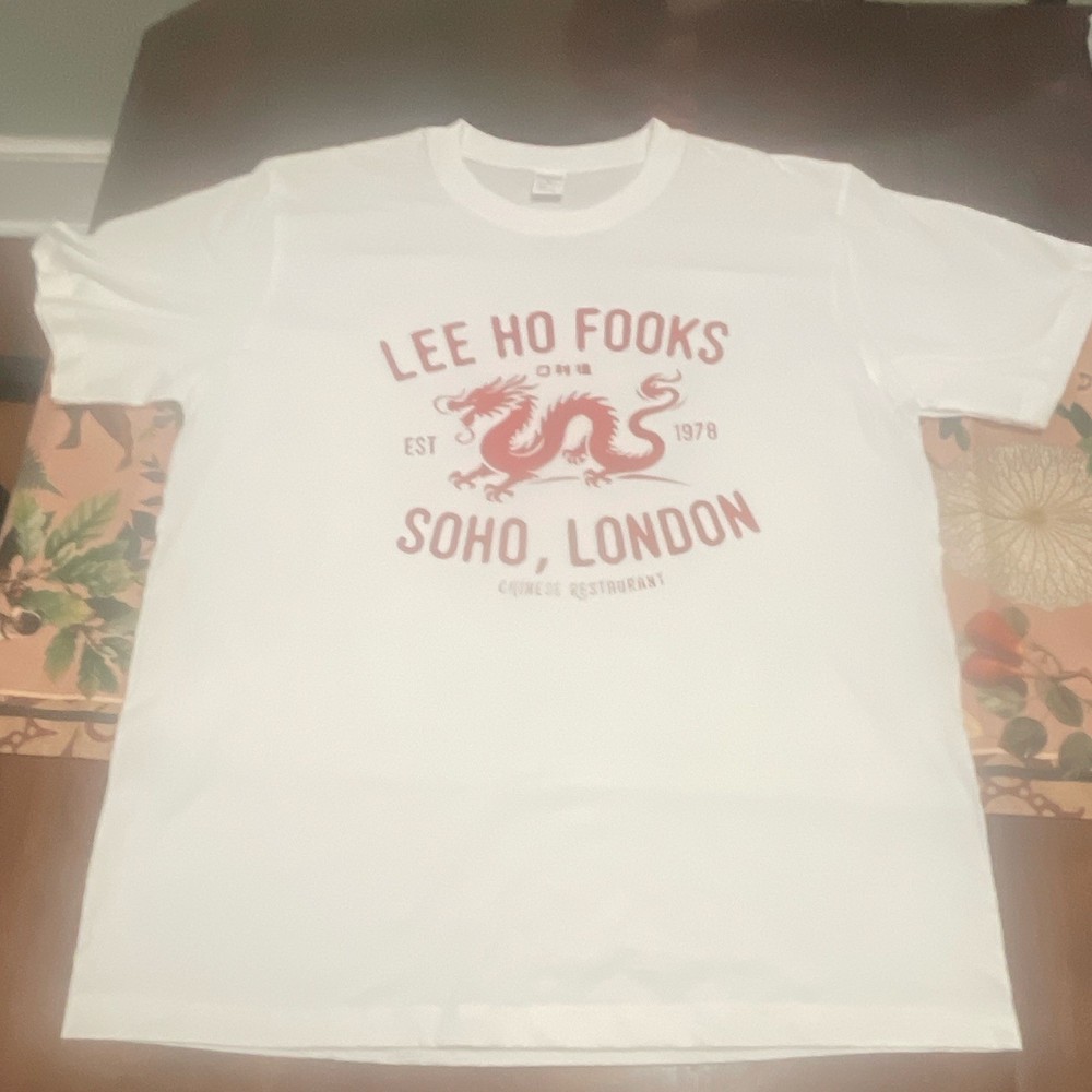 Lee Ho Fooks Soho Dragon White Cotton  Tee L Werewolves Of London Brand New
