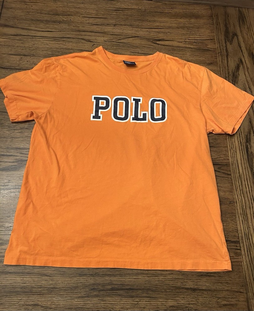 Ralph Lauren Orange T-Shirt Short Sleeve Size Large New Without Tags