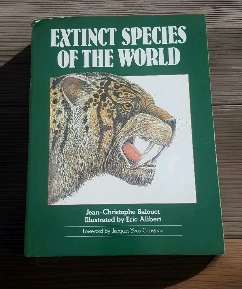Extinct Species of the World Vtg HC w/ DJ First U.S. Edition Homeschool Library