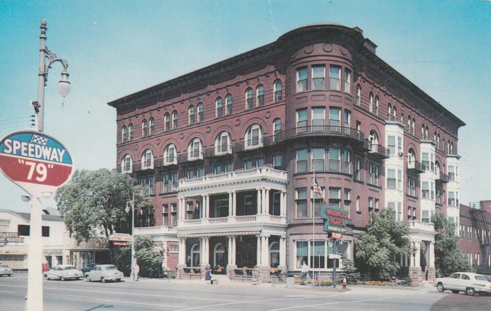 Port Huron MI-Michigan, Harrington Hotel, Exterior, Vintage Souvenir Postcard