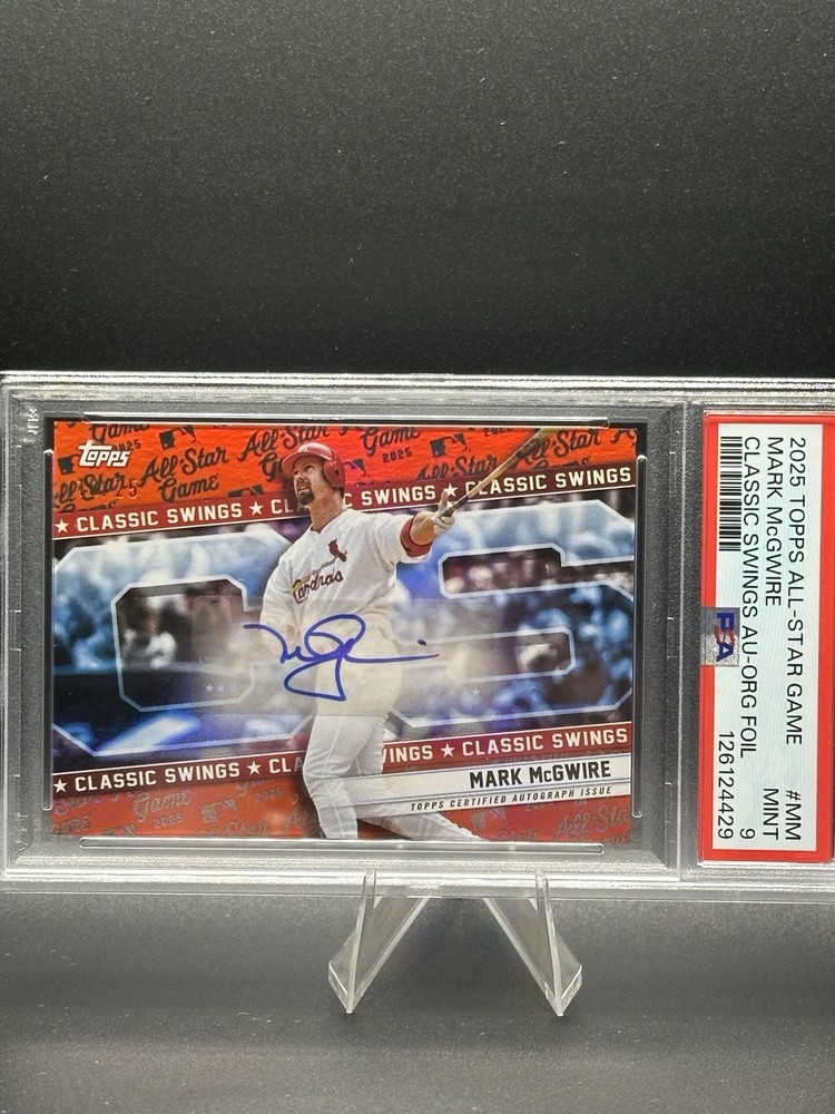 2025 Topps All Star Game Mark McGwire Classic Swings AU-ORG FOIL