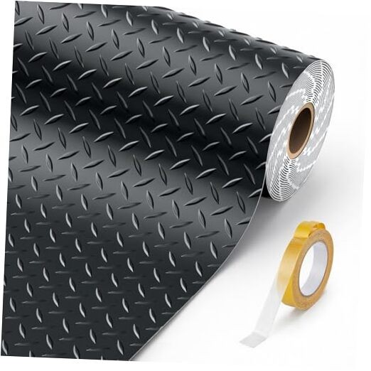 8x21 FT Garage Floor Mat, 2.8mm Thickened Garage Flooring Heavy 8 x 21 FT Black