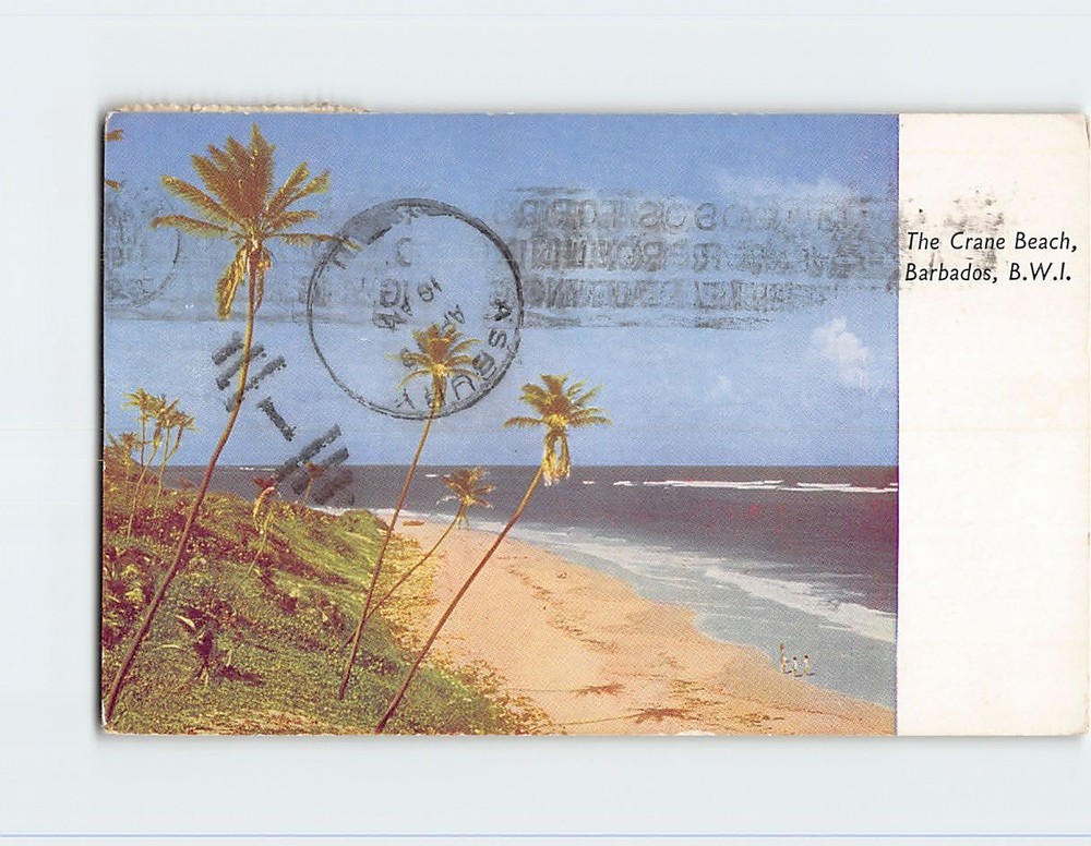 Postcard Crane Beach Barbados
