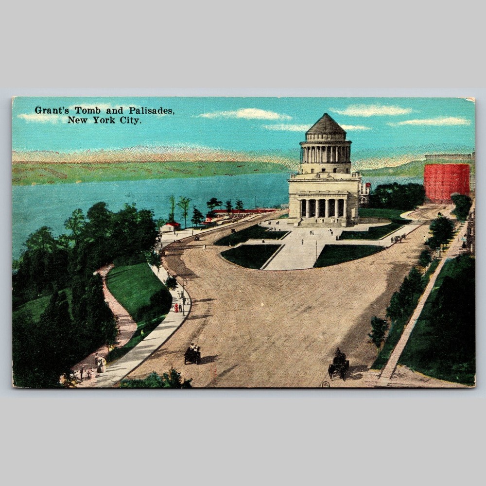 Postcard Grant's Tomb and Palisades, New York City