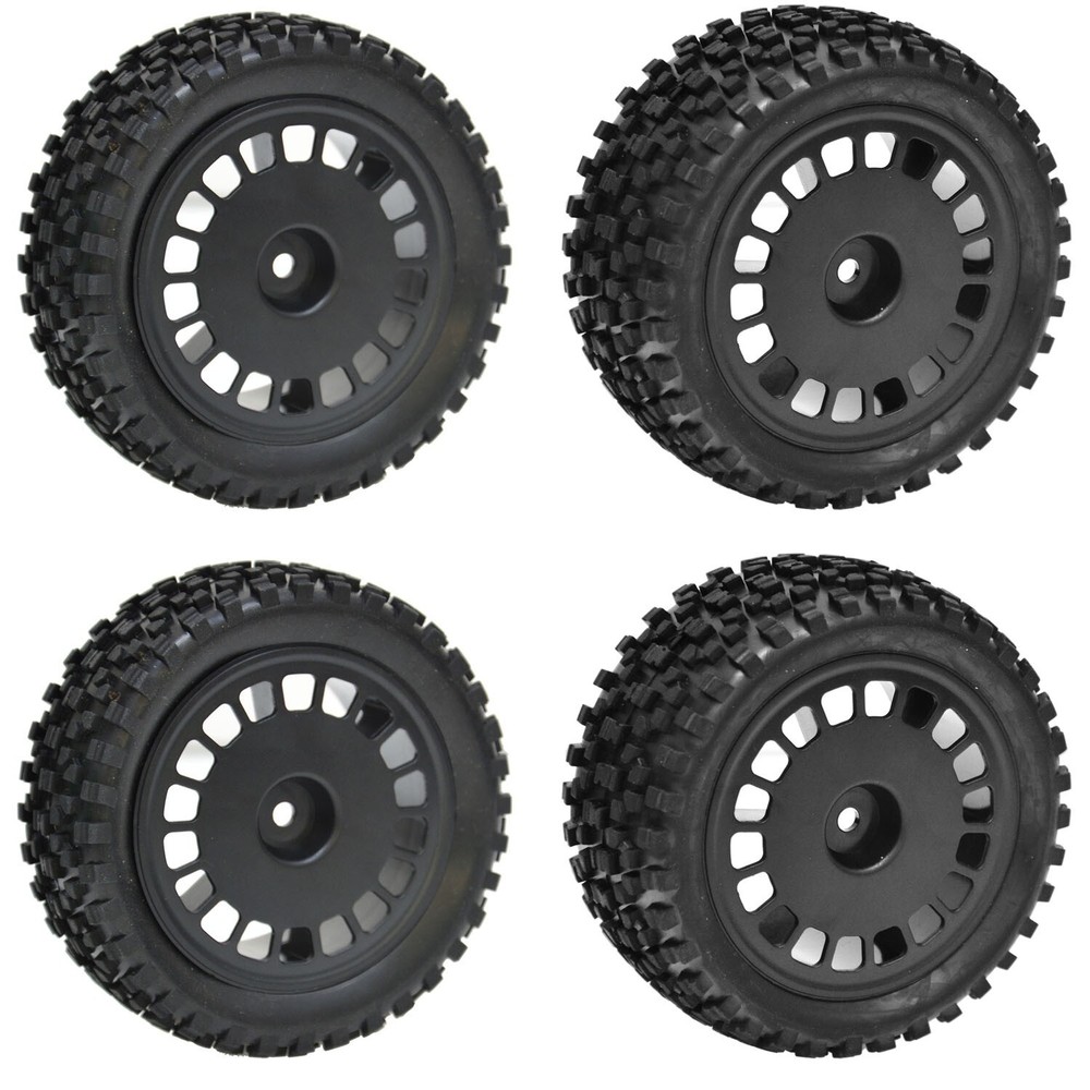 Wheels Rims Tires 12mm Hex Hub for Tamiya TT-02B DT-02 1/10 RC Buggy Car Upgrade