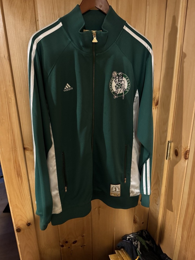 Adidas Boston Celtics Track Jacket Anniversary Edition Size Large