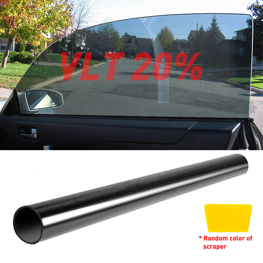 300cm x 50cm Light Smoke Black Vinyl Tint Film for Car Headlights Taillights