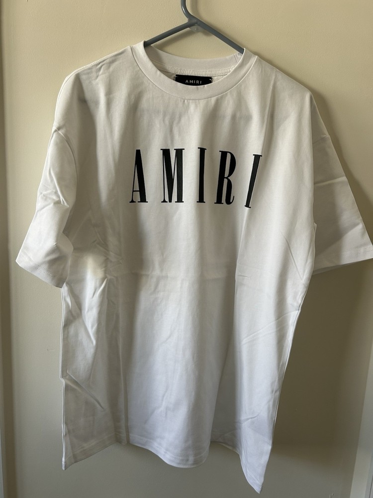 Amiri Men's Short Sleeve T-Shirt 100% Cotton, Size Large