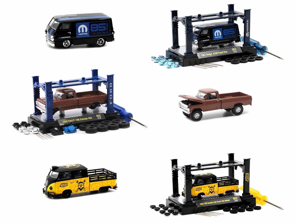 Model Kit 3 piece Car Set Release 52 Limited Edition to 1/64 Diecast Model Cars