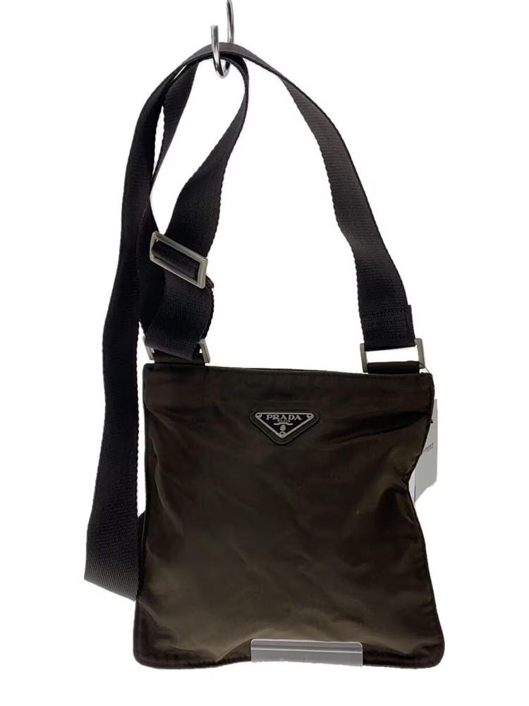 Prada Nylon BRW Sacoche Shoulder Bag Made in Italy Stains From Japan