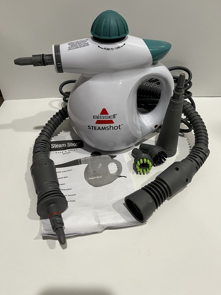 Bissell Steam Shot 39N79 Handheld Steam Cleaner with Attachments Tested