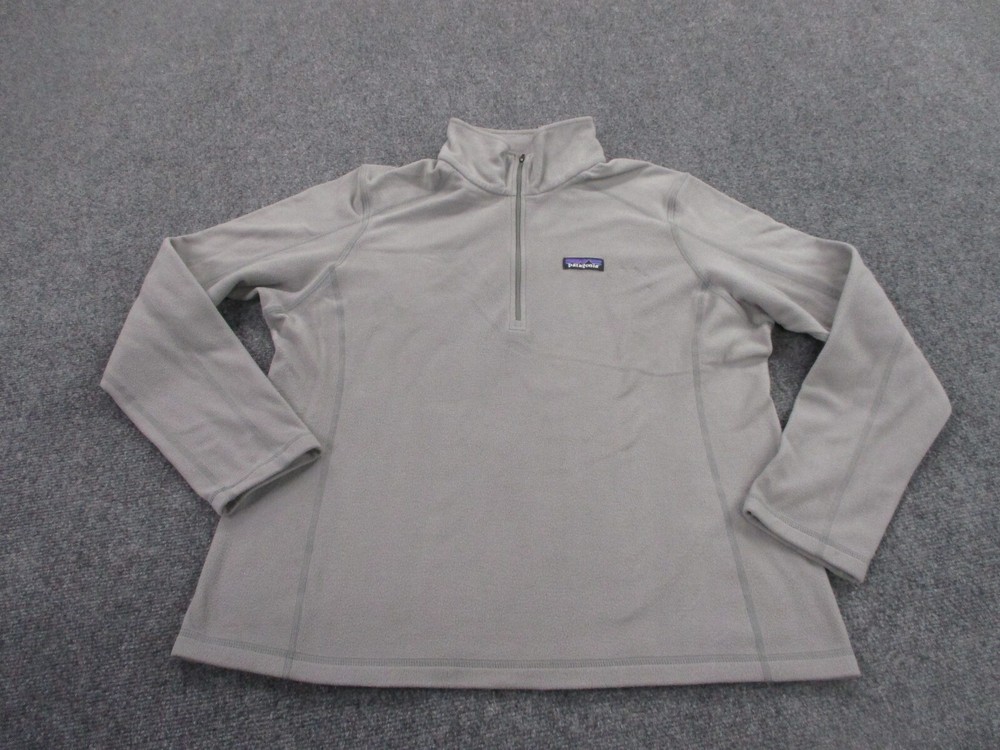 Patagonia Jacket Adult XL Gray Fleece Micro D Outdoors Hiking Lightweight Womens