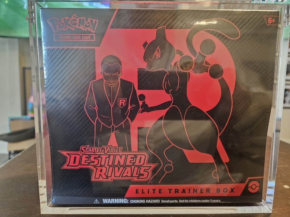 Pokemon Destined Rivals ETB Elite Trainer Box - NEW SEALED TCG W/ “ACRYLIC CASE”