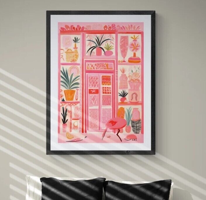 Preppy Eclectic Print, Maximalist Boho Printable Wall Art