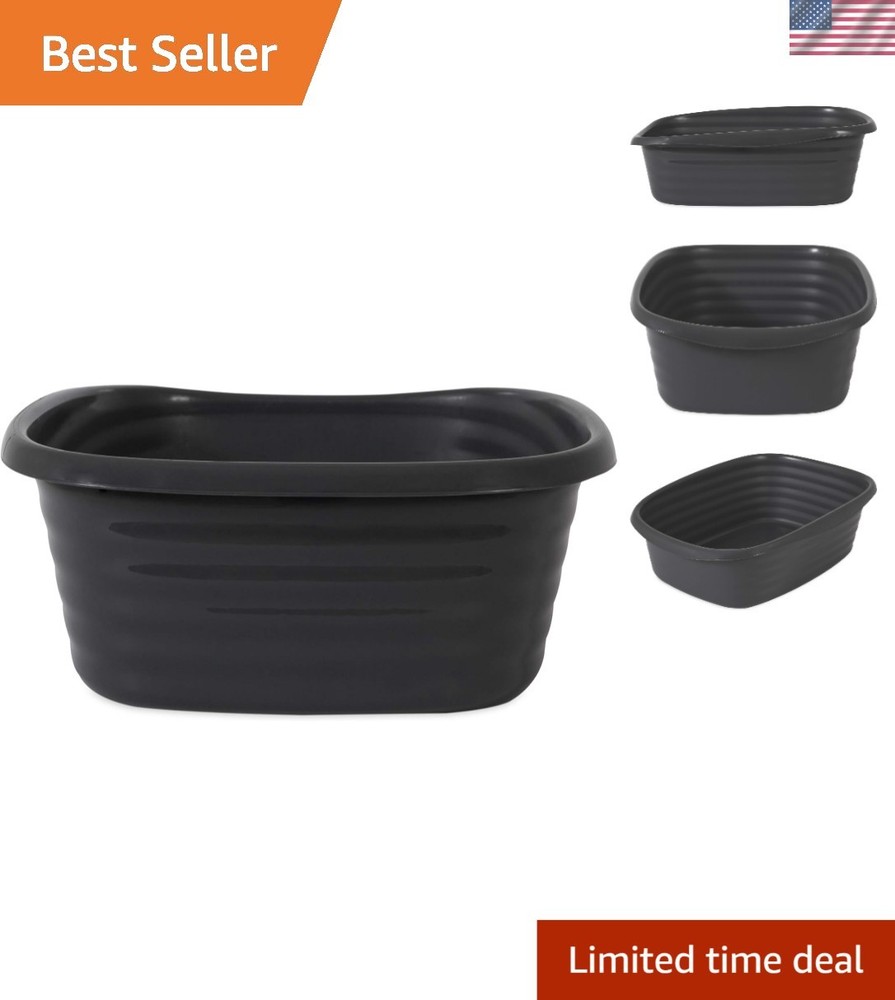 Large Easy-Clean Cat Litter Box with Antimicrobial Microban & Recycled Materials