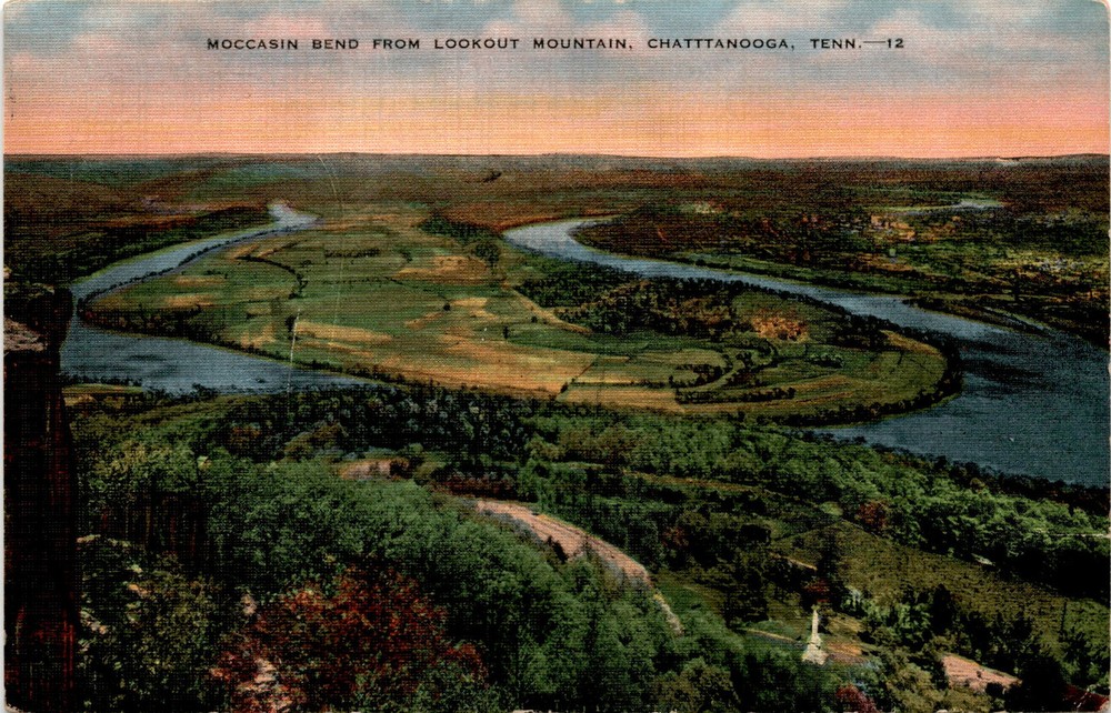 MOCCASIN BEND, LOOKOUT MOUNTAIN, CHATTANOOGA, TEN Postcard