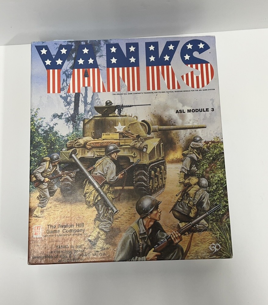 Avalon Hills Yanks ASL Module 3 Strategy Board Game - Unpunched 1987