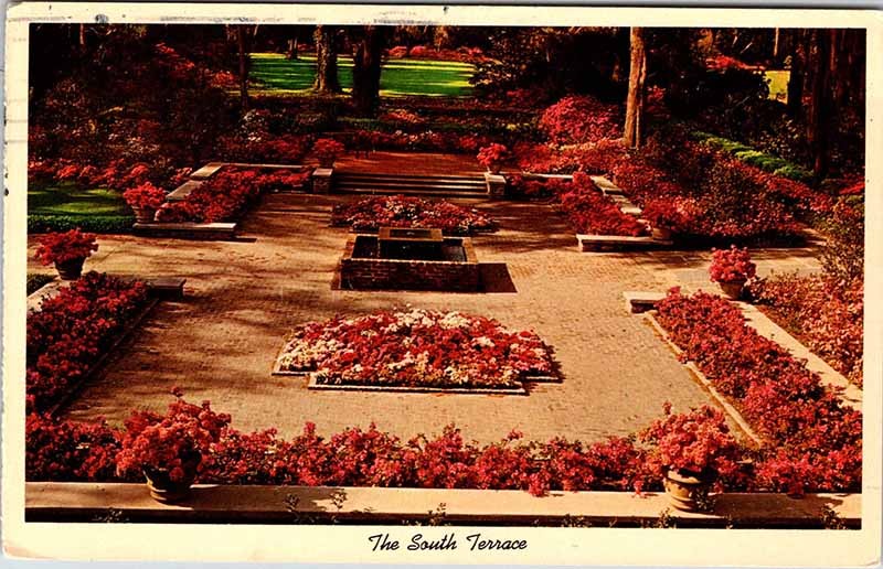 Postcard GARDEN SCENE Mobile Alabama AL m/09 AK8093
