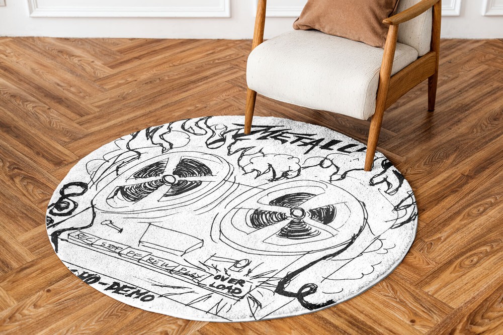Metallica Rug Fan Can 3 1 Album Art Round Rug Home Decor Fan-made 24-47in Fans