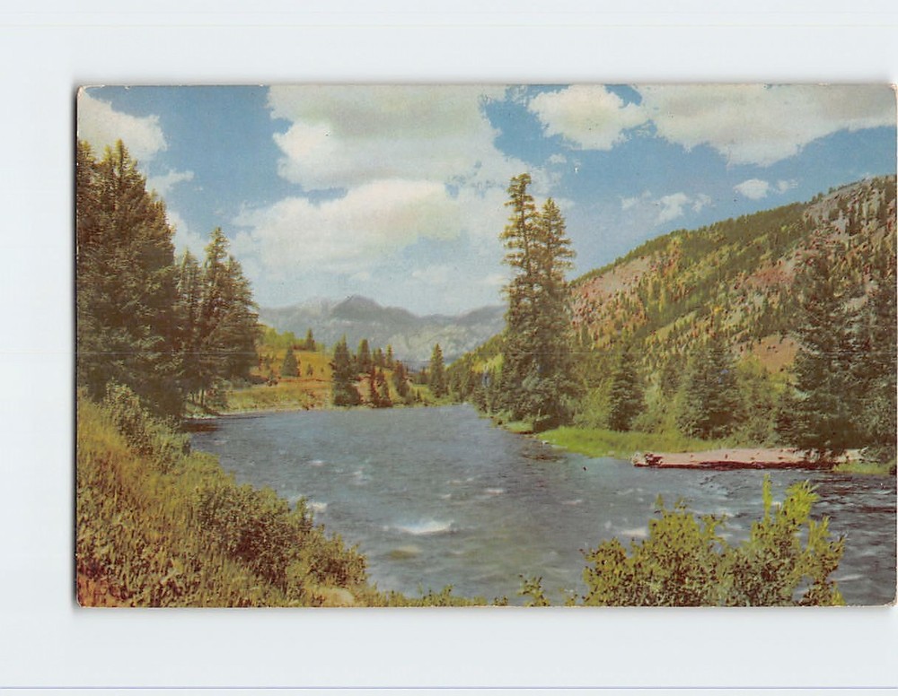 Postcard Gallatin River Montana USA