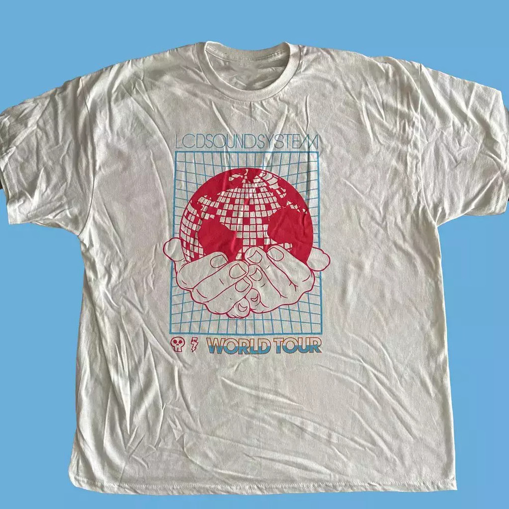 LCD Soundsystem If Anyone Has A Small World Tour T-Shirt Full Size S-5XL