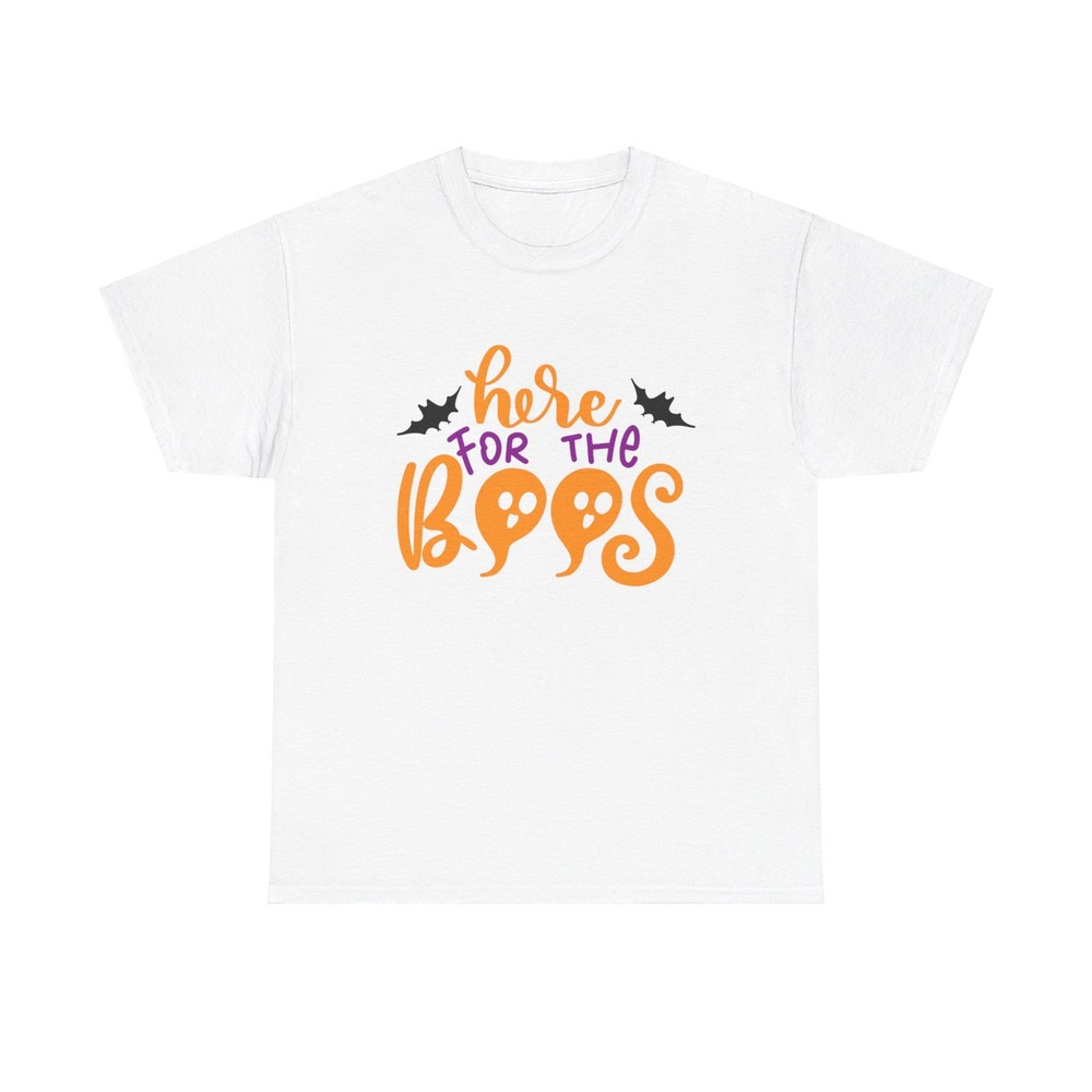 Here For The Boos - cute halloween humor funny october 31 party haunted scary