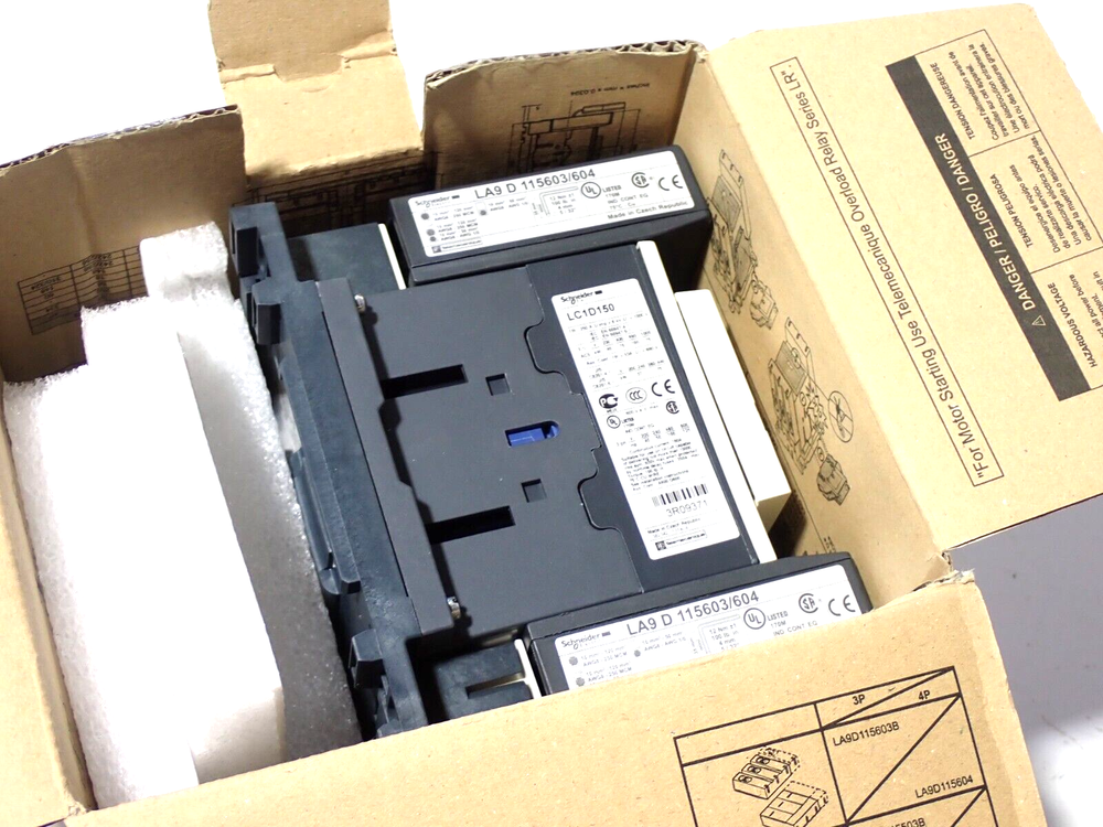 Schneider Electric LC1D150 Contactor 3 POLE 150AMP 120 VAC