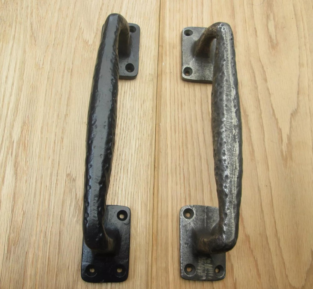 Rustic iron Door Handle vintage Victorian old style Heavy door pull handle