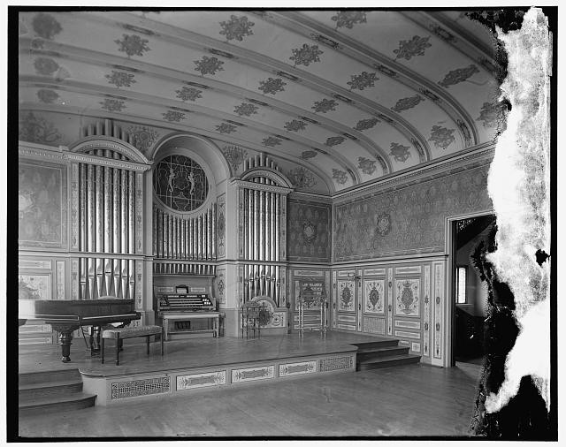 Photo:Washington DC Mexican Embassy Pipe Organ Interior 1910s