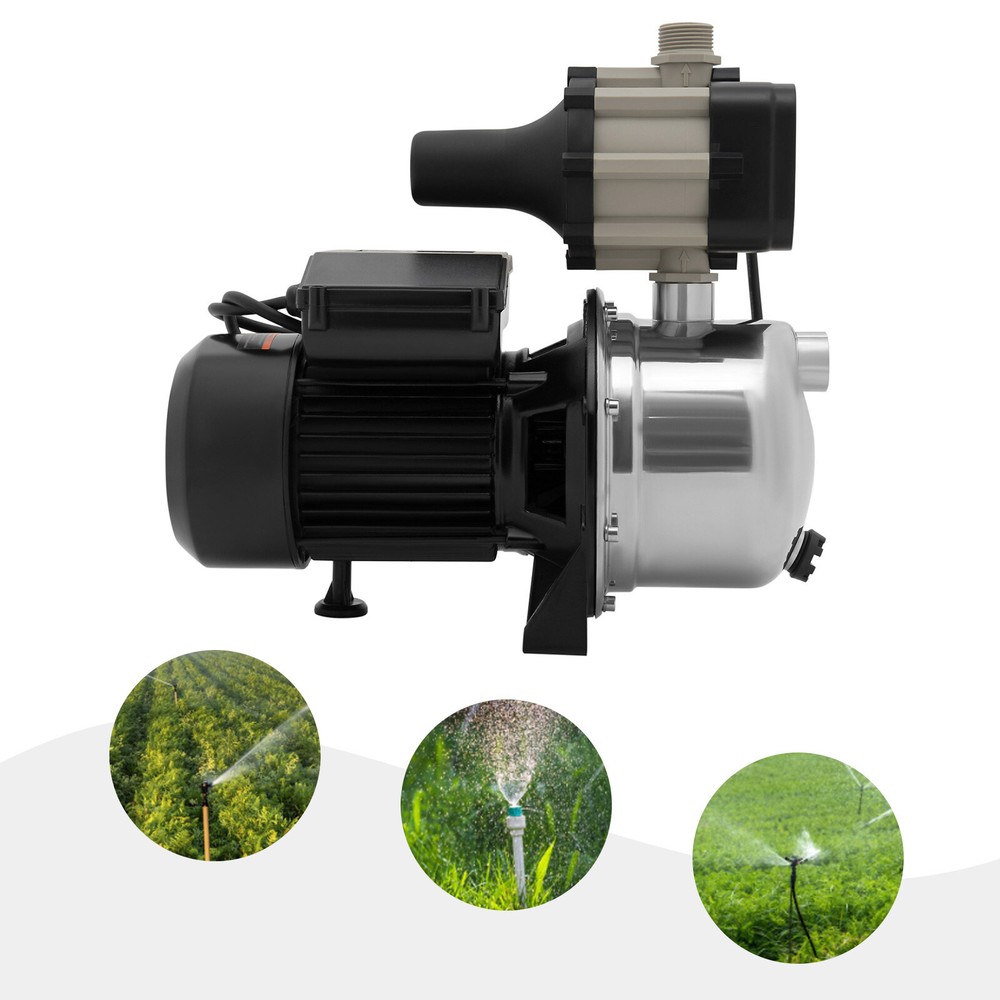 1.5HP 115V Shallow Jet Well Pump with Pressure Tank Garden Booster Jet Pump