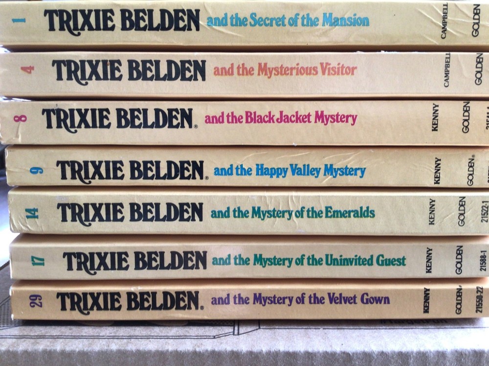 Vintage Trixie Belden Mystery Paperback Lot Of 7 Books