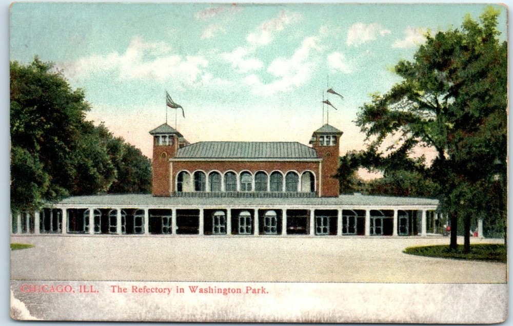 Postcard - The Refectory in Washington Park - Chicago, Illinois