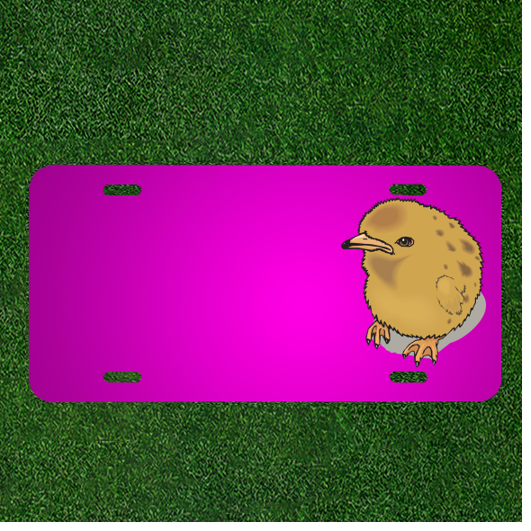 Custom Personalized Car License Plate With Add Names To Chick Baby Chicken