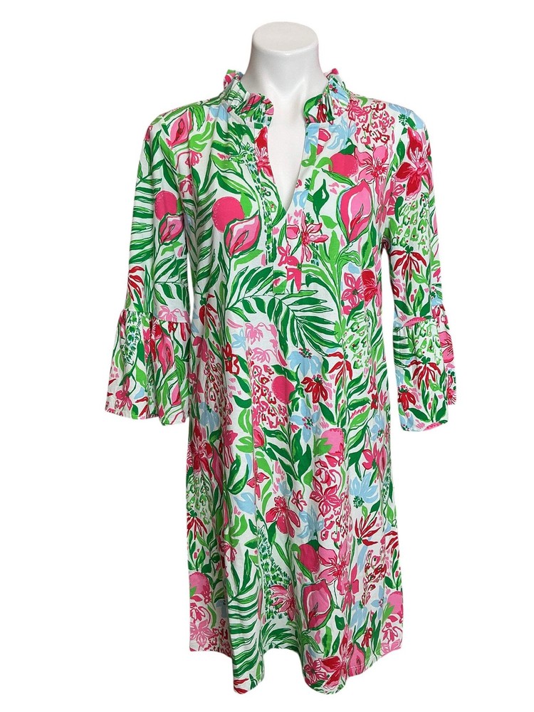Lilly Pulitzer Hayes Dress Glowing Gardens - Size L