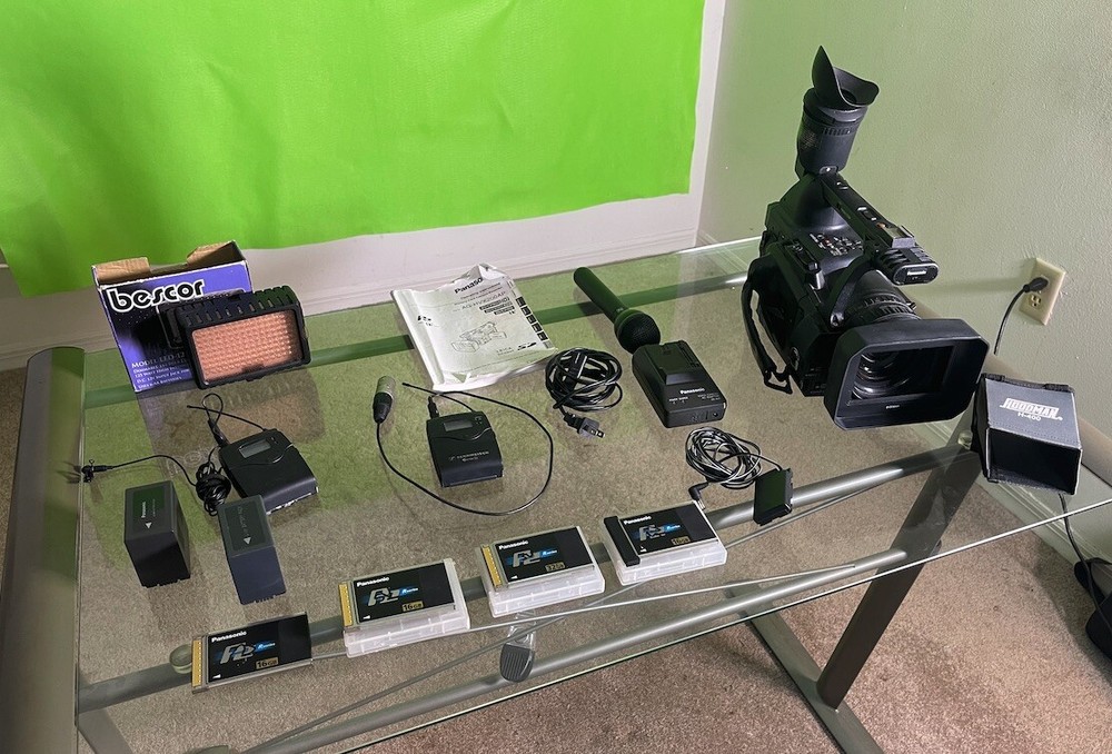 Panasonic HVX200A Professional HD Video Camera Kit with Accessories for High-Quality Filmmaking and Videography