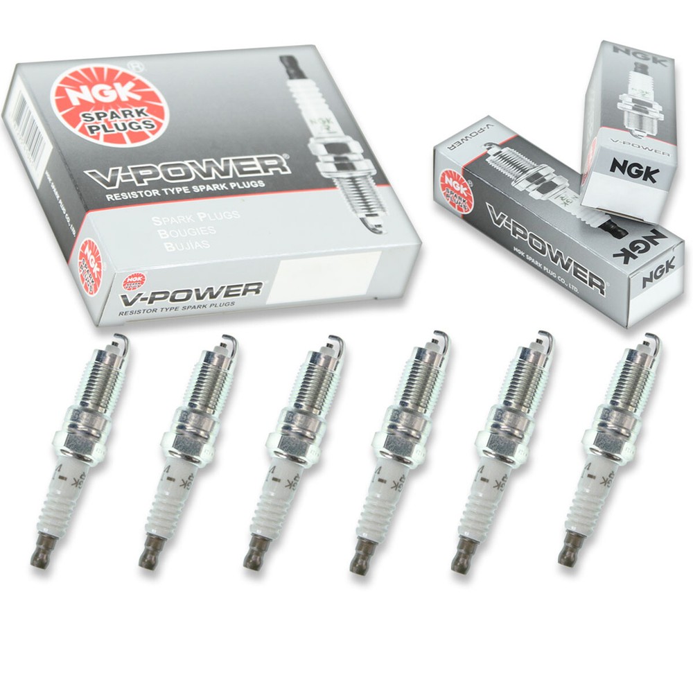 6 pcs NGK V-Power Spark Plugs for 1988-1994 Lincoln Continental 3.8L V6 - af