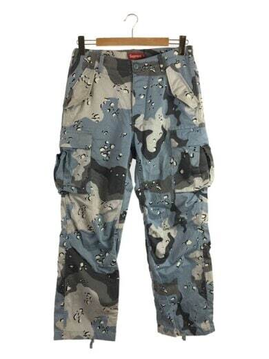 Supreme Cargo pants 30 cotton BLU camouflage