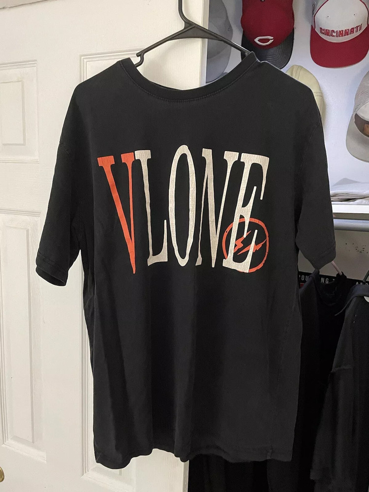 Vlone Fragment Short Sleeve Tee Shirt Black