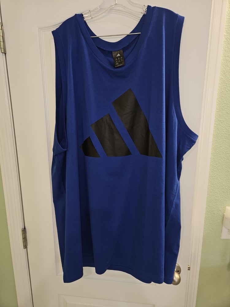 ADIDAS JW3486 Blue Sleeveless Tank 4XLT NWT