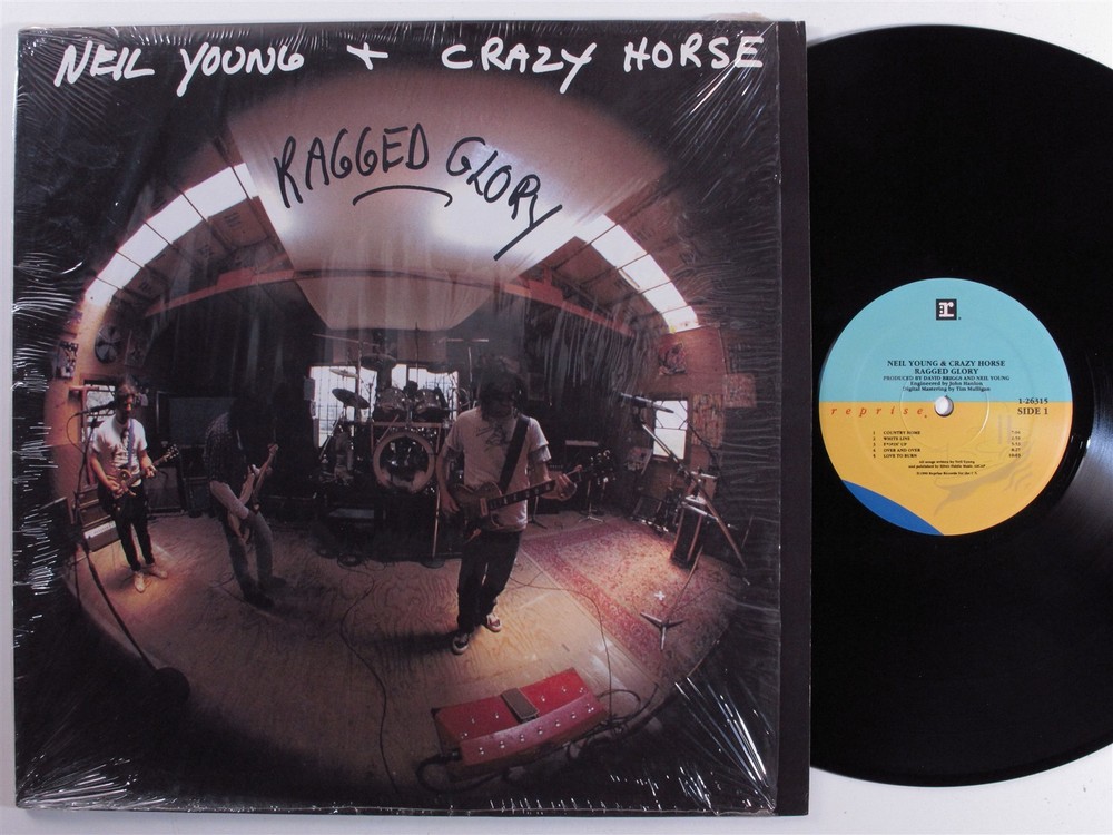 NEIL YOUNG & CRAZY HORSE Ragged Glory REPRISE LP NM SHRINK d