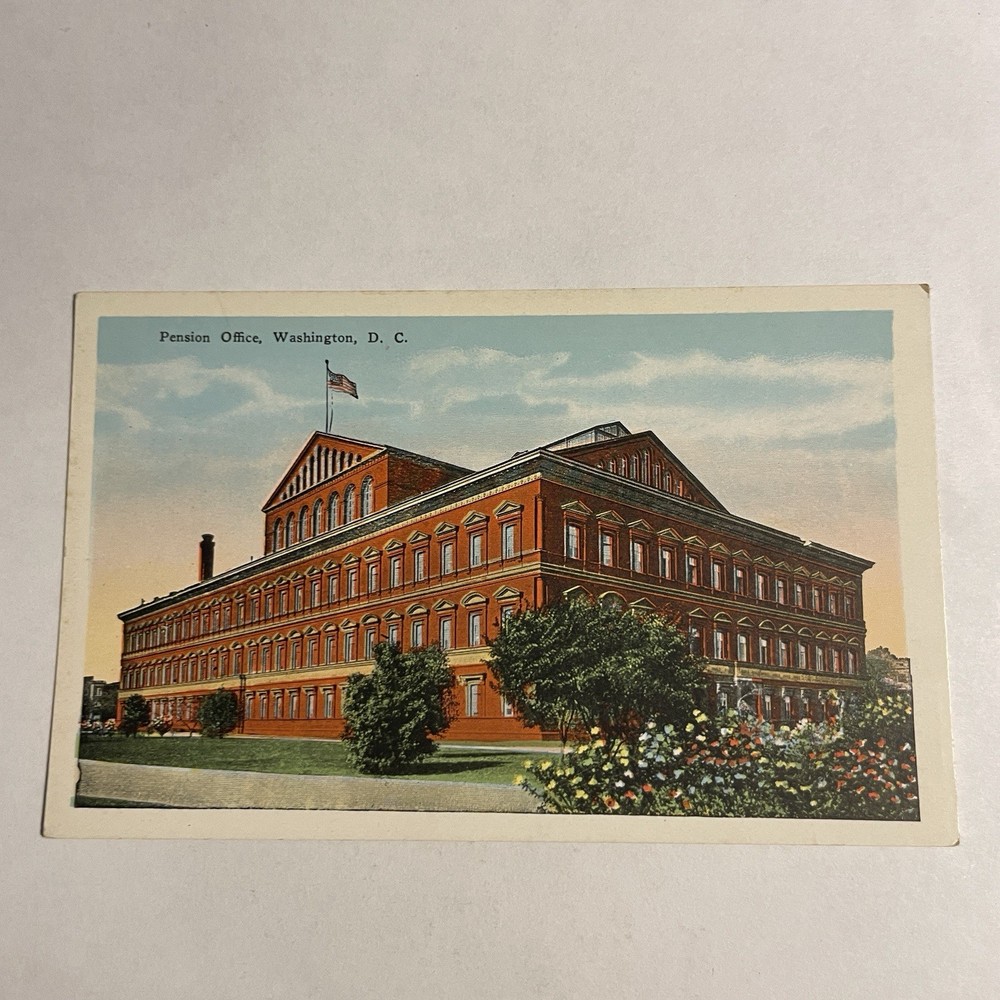 The Pension Office Washington D.C. Vintage Postcard