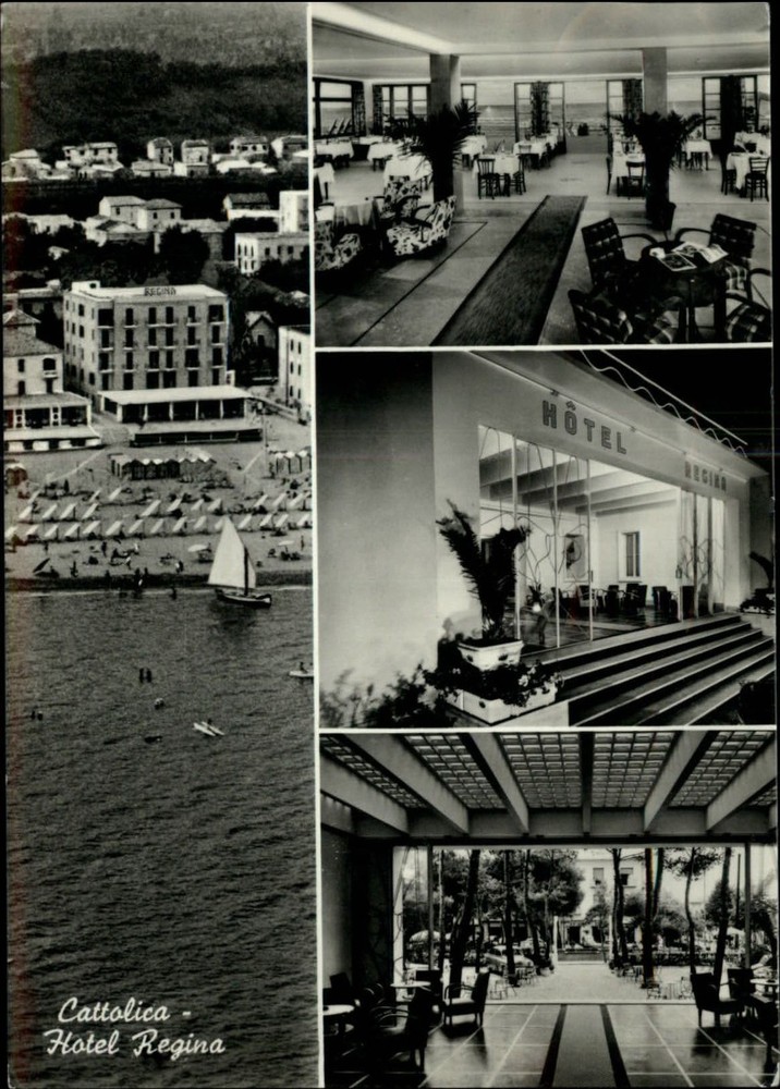 Italy Cattolica Hotel Regina multiview ~ postcard sku751
