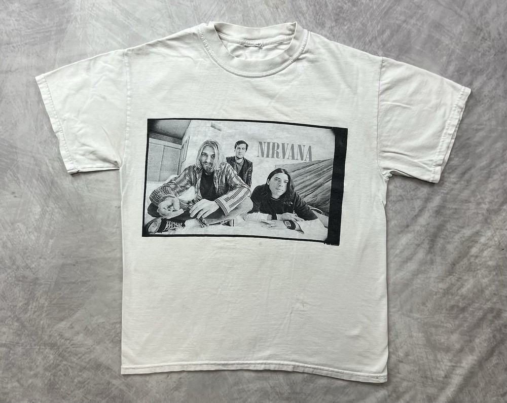 Vintage 1996 Nirvana Album Cover Shirt Size M Portrait
